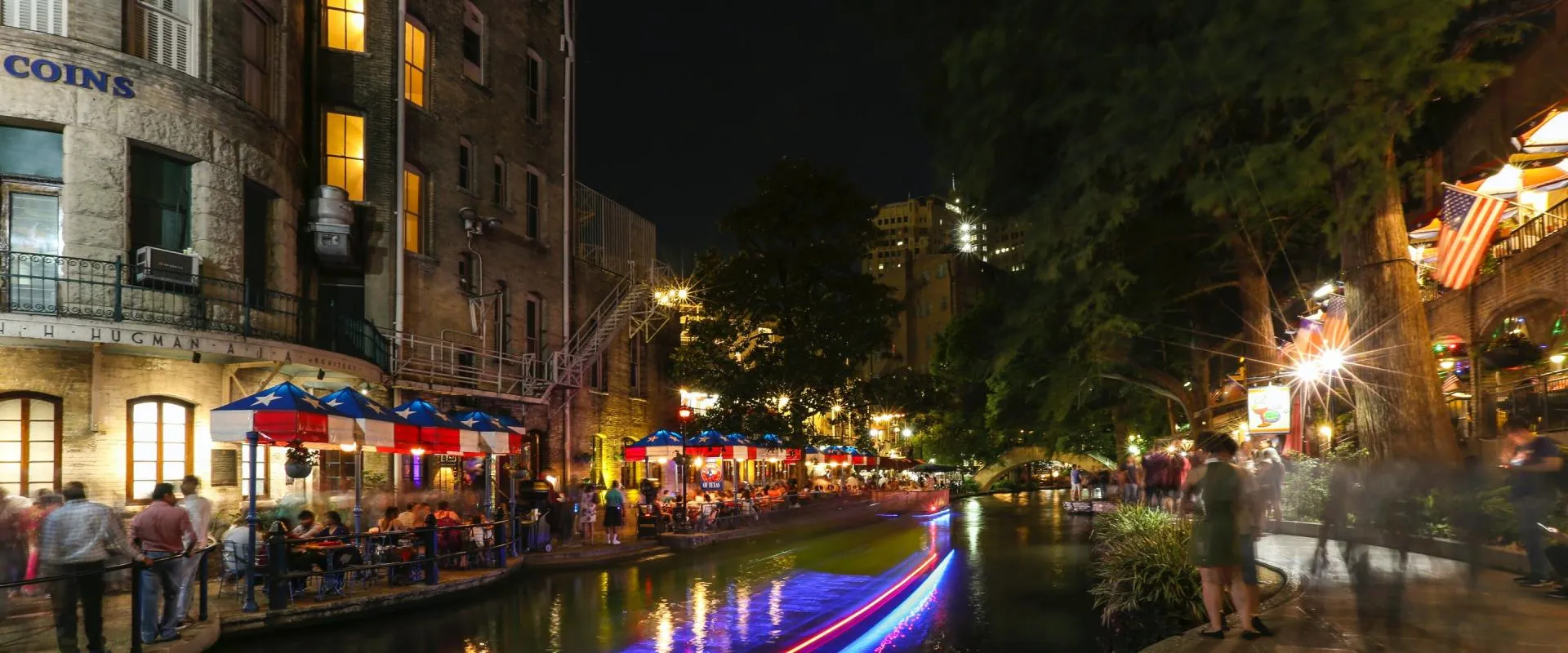 Riverside night photo